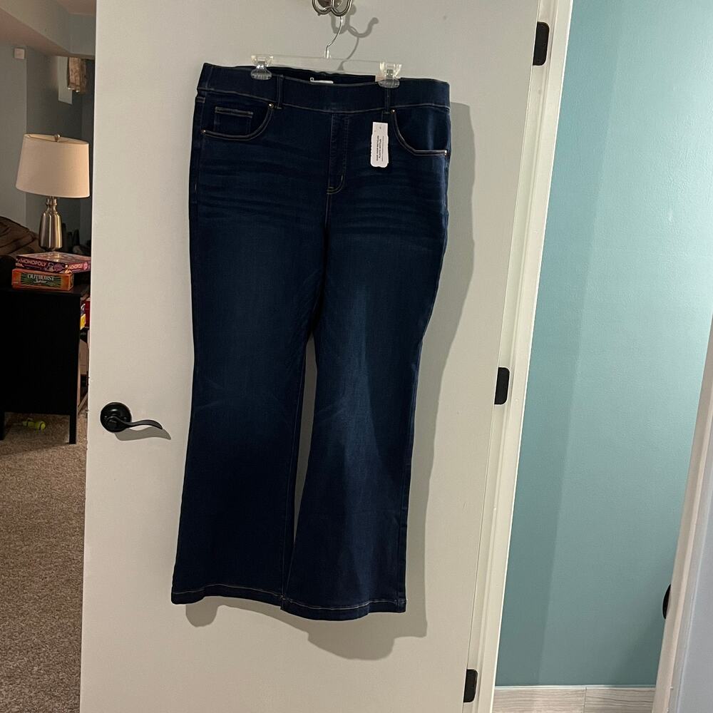 Lane Bryant Womens Size 20 Dark Wash Bootcut Jeans NWT High Rise Stretch Denim